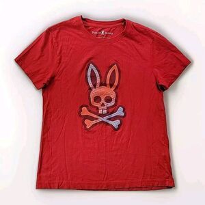 Psycho Bunny Men's XS (3) Red T Shirt Logo Tee Pima Cotton Lightweight SS
